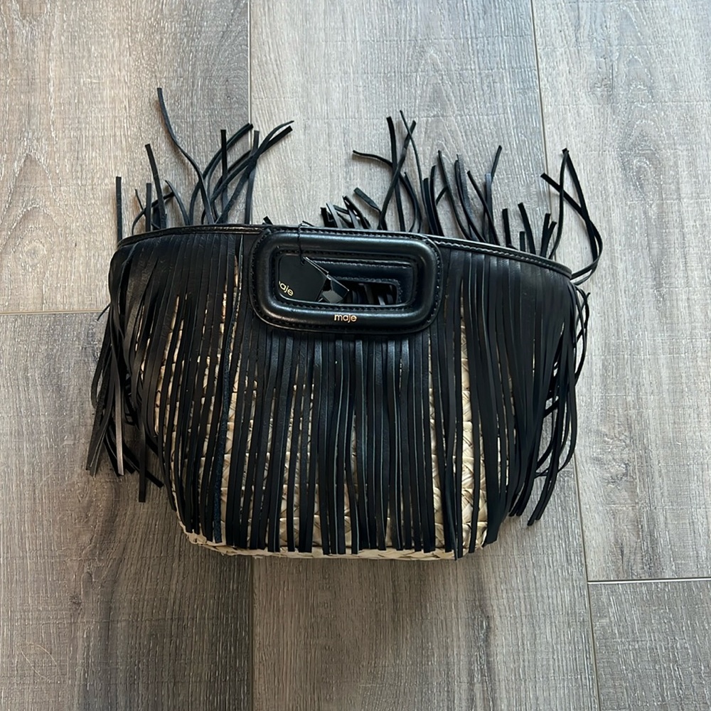MAJE MINI FRINGE BASKET